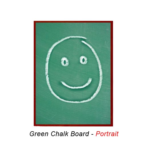 24x24 MAGNETIC GREEN CHALK BOARD with PORCELAIN ON STEEL SURFACE