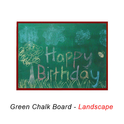 24x36 MAGNETIC GREEN CHALK BOARD with PORCELAIN ON STEEL SURFACE (SHOWN IN LANDSCAPE ORIENTATION)