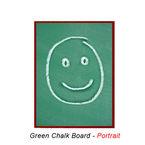 48x72 MAGNETIC GREEN CHALK BOARD with PORCELAIN ON STEEL SURFACE (SHOWN IN PORTRAIT ORIENTATION)