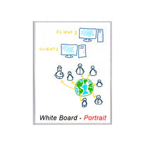 VALUE LINE 18x36 WHITE DRY ERASE BOARD (SHOWN IN PORTRAIT ORIENTATION)