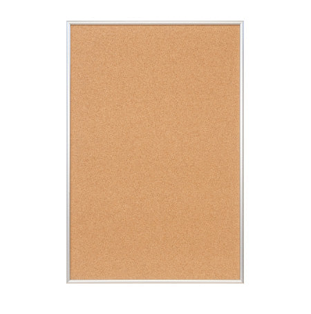 Access Cork Board™ 18"x36" Open Face Recessed Shadow Box Style Designer 43 Metal Framed Recessed Cork Bulletin Board