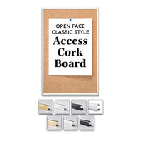 Access Cork Board™ 16" x 16" Open Face Classic Metal Framed Cork Bulletin Board