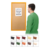 24" x 30" Open Face Wood #361 Framed Bulletin Board