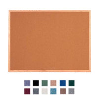 Value Line 30x36 Wood Framed Cork Bulletin Board | Open Face with Hardwood Trim
