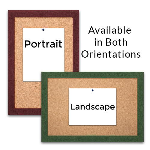 Classic #361 Wood Framed Bulletin Boards 20 x 26 Can be Ordered in Portrait or Landscape Orientation