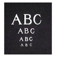 HELVETICA  & ROMAN LETTERS WILL FIT (1/2", 3/4", 1", 2", 3") (BLACK)
