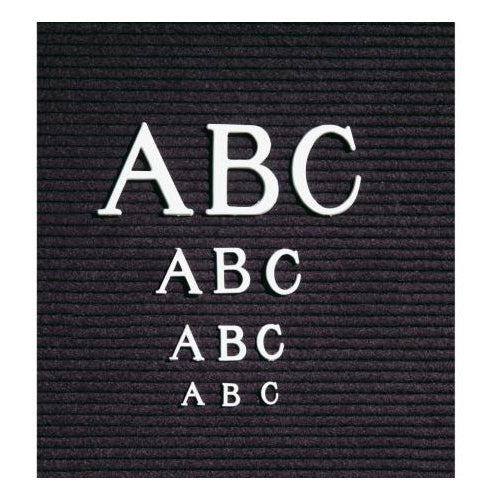 HELVETICA  & ROMAN LETTERS WILL FIT (1/2", 3/4", 1", 2", 3") (BLACK)