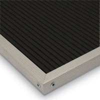 BLACK VINYL LETTER BOARD CORNER PROFILE 