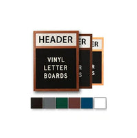30x40 Letter Board Wood Framed with Vinyl Changeable Letterboard