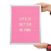 PINK FELT LETTER BOARD