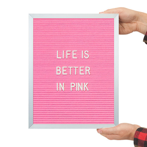 PINK FELT LETTER BOARD