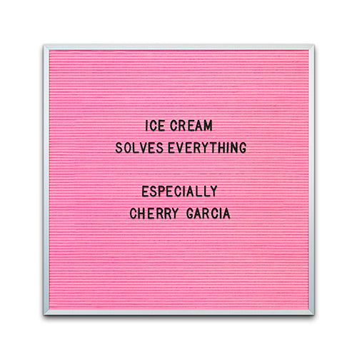 PINK FELT LETTER BOARD