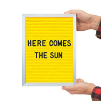 LEMON YELLOW FELT LETTER BOARD