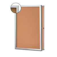 Super Slim Enclosed Bulletin Boards with Radius Edge Corners 10 Sizes