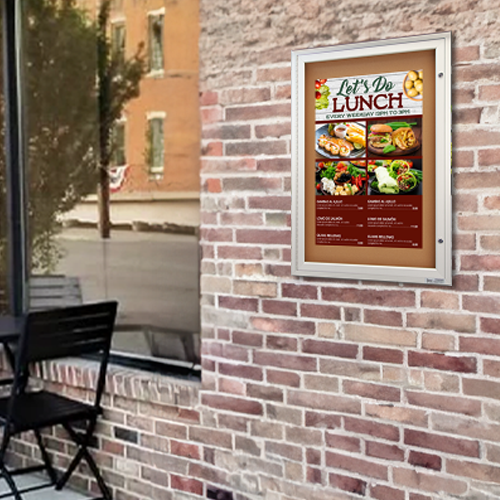 Extreme WeatherPlus Outdoor Bulletin Board Display Case with Radius Edge | Perfect for Your Outdoor Marketing Needs