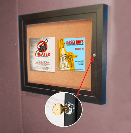 Indoor Enclosed Bulletin Boards 27 x 39 (Single Door)