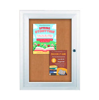 27 x 40 Indoor Enclosed Bulletin Boards with Light (Single Door)