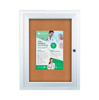 27 x 41 Indoor Enclosed Bulletin Boards with Light (Single Door)
