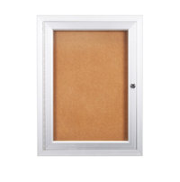 Indoor Enclosed Bulletin Boards with LED Light | Single Door, Wall Mount Display Case in 12 Sizes + Custom