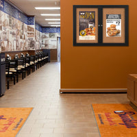 50x50 Enclosed Indoor Bulletin Boards with Radius Edge (2 DOORS)