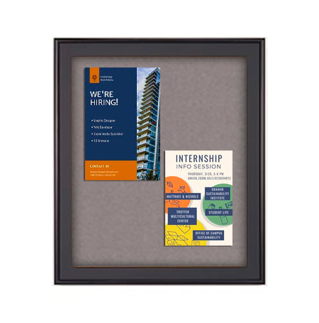 Designer Metal 30" x 36" Enclosed Bulletin Board SwingFrames