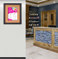 Designer Metal 30" x 36" Enclosed Bulletin Board SwingFrames