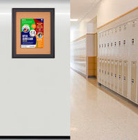 Extra Large Designer Metal 40 x 60 Enclosed Bulletin Cork Board SwingFrames