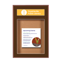 Designer 36 x 48 Metal Bulletin Board SwingFrames with Header & Lights