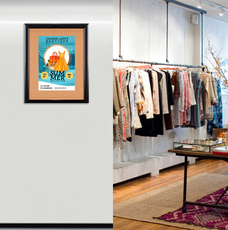 Super Wide-Face 12x18 Enclosed Bulletin Board SwingFrames