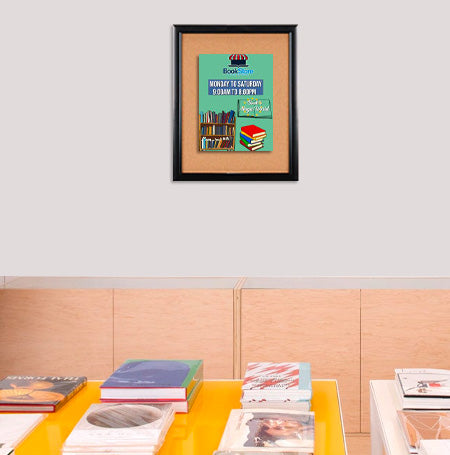 Super Wide-Face 24x30 Enclosed Bulletin Board SwingFrames