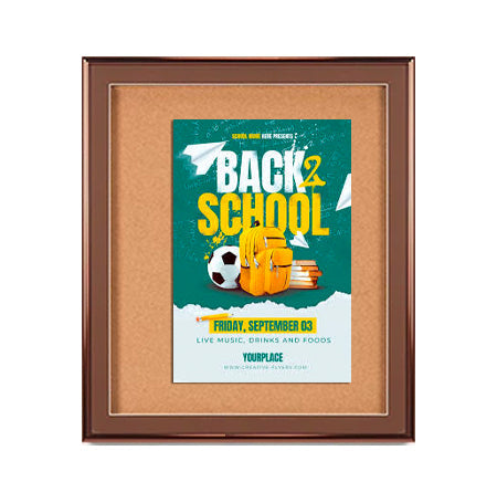 Extra Large Designer Metal 40 x 60 Enclosed Bulletin Cork Board SwingFrames