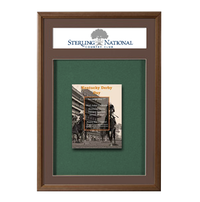 30 x 36 Wood Framed Designer Bulletin Board SwingFrame with Header