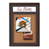 Designer Wood Bulletin Board 30 x 36 SwingFrames with Header & Lights