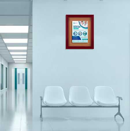 Wide-Wood 16" x 20" Enclosed Bulletin Board SwingFrames