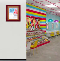 Wide-Wood 8 1/2" x 14" Enclosed Bulletin Board SwingFrames