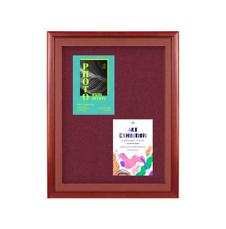 Extra Large Designer Wood Enclosed Bulletin Cork Board SwingFrames 48x84