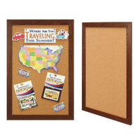 WIDE WOOD FRAME 12 x 16 BULLETIN BOARD (SHOWN IN PORTRAIT)