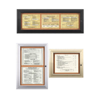 Indoor Enclosed Menu Cases (11" x 14" Landscape Menus)