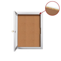 Outdoor Enclosed Menu Cases with Lights for 8 1/2" x 14" Landscape Menu Sizes