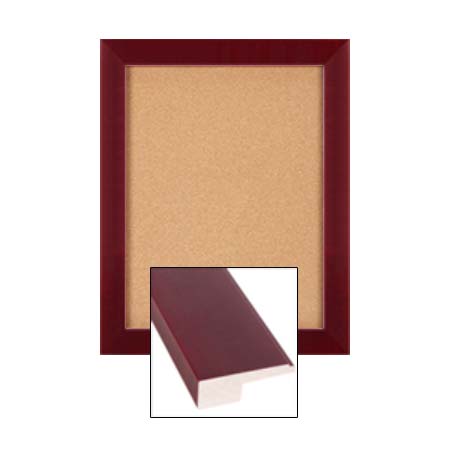 SwingFrame Wide-Wood Framed 32"x 44" Enclosed Bulletin Board, Swing Open for Message Changes