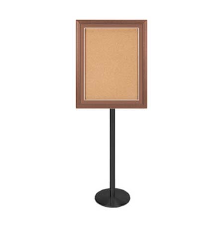 Designer Wood Bulletin Board SwingStands | Single Sided Display Case